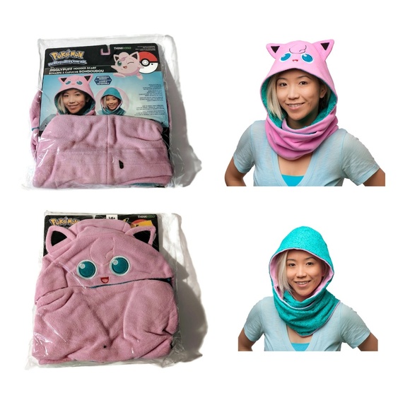 Nintendo Pokemon / ThinkGeek Accessories - Official Pokemon Jigglypuff Hooded Scarf